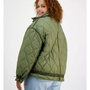 And Now This Women's Long Sleeve Quilted Coat